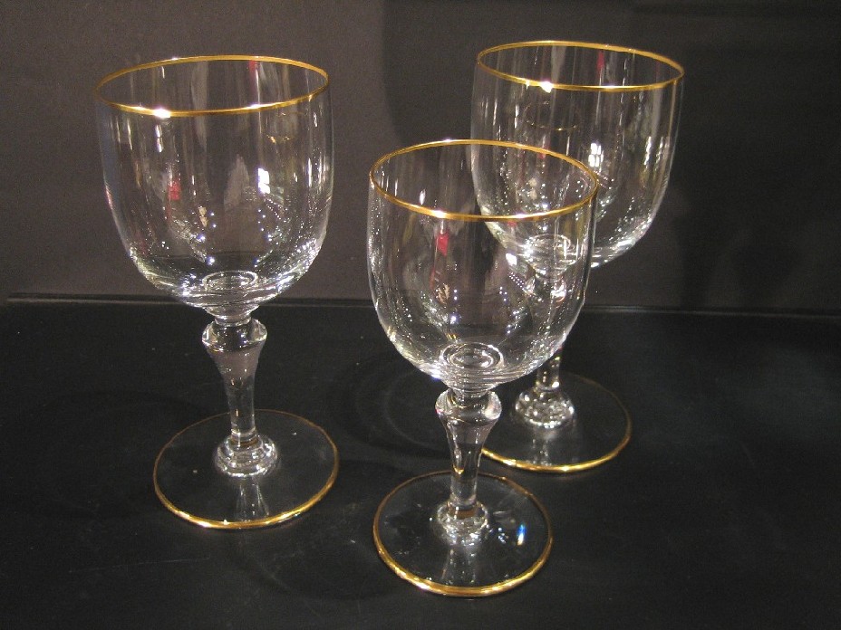 12 verres à eau en cristal Baccarat