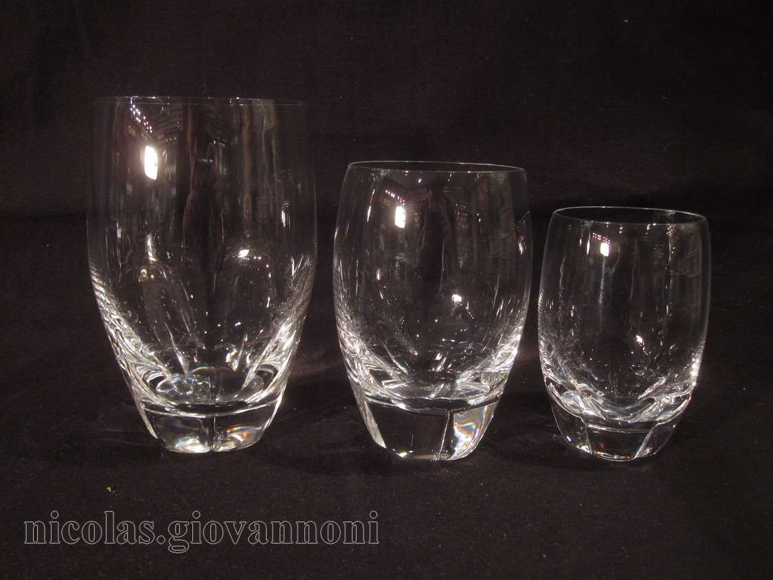 Lot De 2 Gobelets Lalique Cristal – Motif Hibou – France – Occasion Comme Neuf